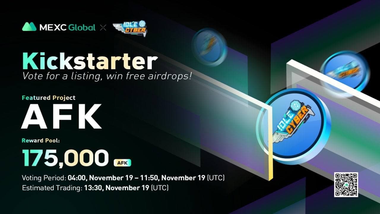 Kickstarter – VOTE TO WIN 175,000 $AFK AIRDROP!
