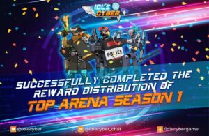 SUCCESSFULLY COMPLETED THE REWARD DISTRIBUTION OF TOP ARENA SEASON 1